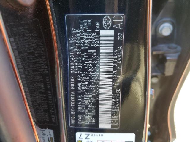 Photo 10 from auction – 2008 TOYOTA COROLLA MA with VIN 2T1KR30E28C698348