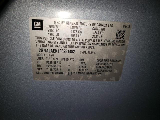 Photo 10 from auction – 2015 CHEVROLET EQUINOX LS with VIN 2GNALAEK1F6291482