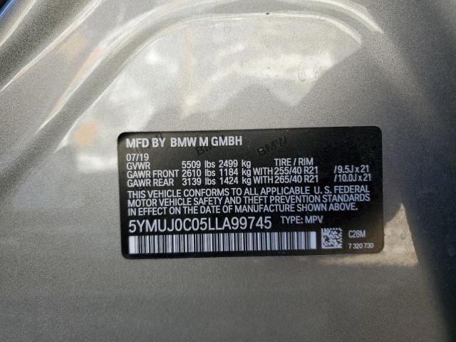 Photo 10 from auction – 2020 BMW X4 M COMPE with VIN 5YMUJ0C05LLA99745