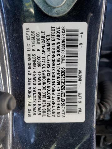 Photo 10 from auction – 2016 HONDA CIVIC EX with VIN 19XFC2F82GE225306