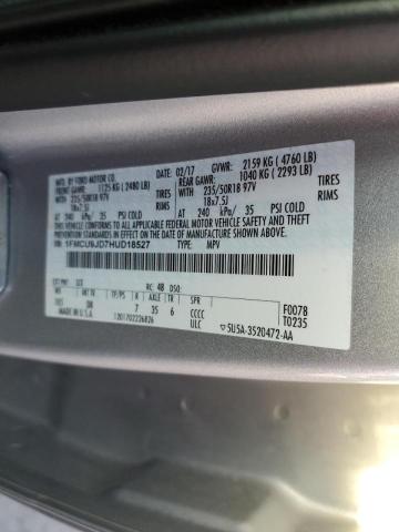 Photo 10 from auction – 2017 FORD ESCAPE TIT with VIN 1FMCU9JD7HUD18527