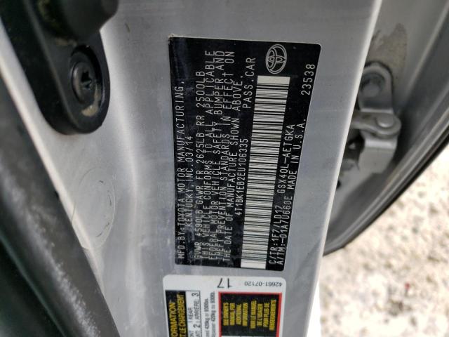 Photo 10 from auction – 2014 TOYOTA AVALON BAS with VIN 4T1BK1EB2EU106335