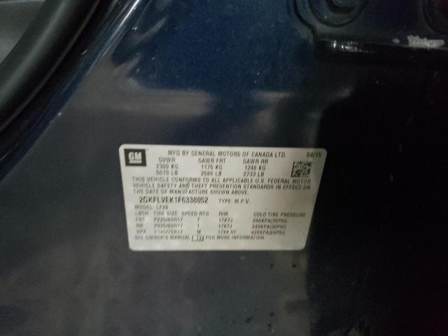 Photo 10 from auction – 2015 GMC TERRAIN SL with VIN 2GKFLVEK1F6338052