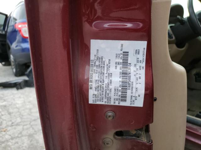 Photo 10 from auction – 2007 FORD FOCUS ZX4 with VIN 1FAHP34N87W139554