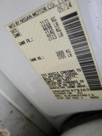 Photo 10 from auction – 2014 NISSAN MAXIMA S with VIN 1N4AA5AP2EC479365