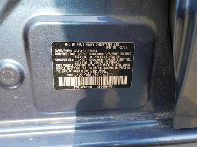 Photo 10 from auction – 2015 SUBARU XV CROSSTR with VIN JF2GPAMC2F8250355