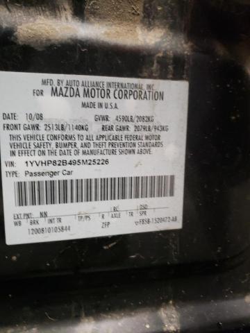 Zdjęcie 10 z aukcji – 2009 MAZDA 6 S z VIN 1YVHP82B495M25226