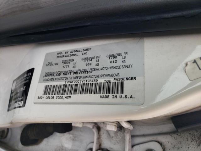 Photo 10 from auction – 2000 MAZDA 626 ES with VIN 1YVGF22C4Y5128489
