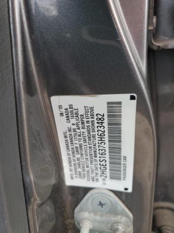 Photo 10 from auction – 2005 HONDA CIVIC DX V with VIN 2HGES16375H623482