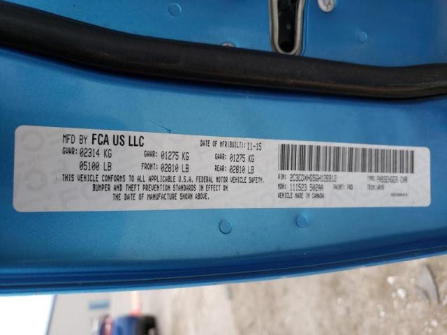 Photo 10 from auction – 2016 DODGE CHARGER SX with VIN 2C3CDXHG5GH126912
