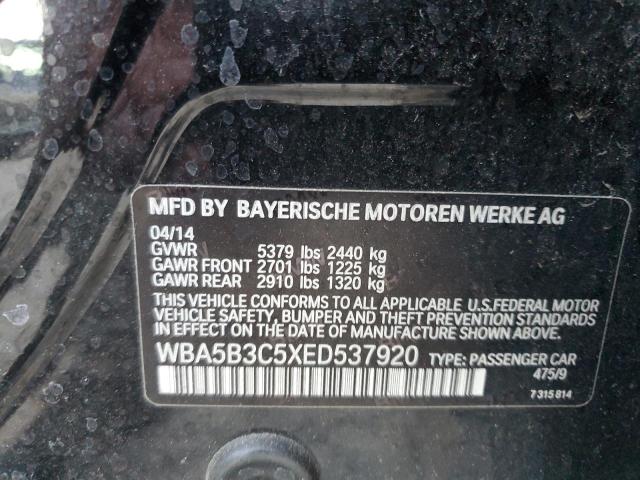 Photo 10 from auction – 2014 BMW 535 XI with VIN WBA5B3C5XED537920