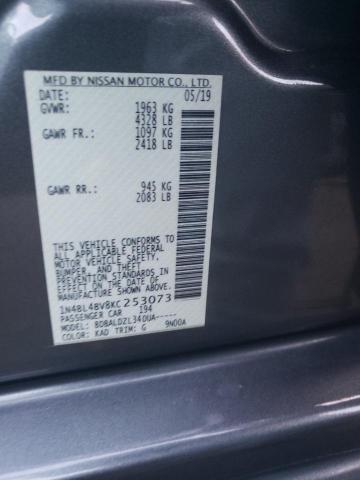 Photo 10 from auction – 2019 NISSAN ALTIMA S with VIN 1N4BL4BV8KC253073