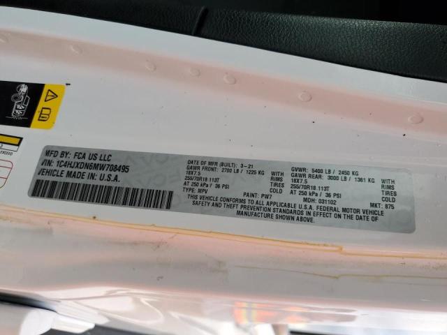 Photo 10 from auction – 2021 JEEP WRANGLER U with VIN 1C4HJXDN6MW708495