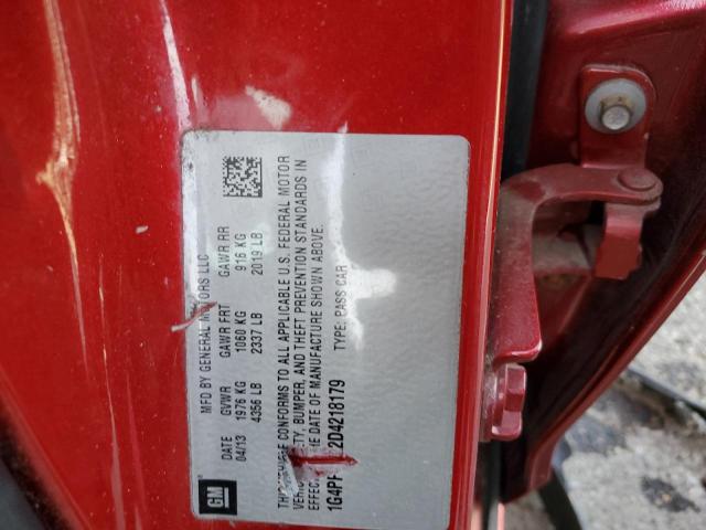 Photo 10 from auction – 2013 BUICK VERANO with VIN 1G4PP5SK2D4218179