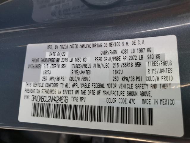 Photo 10 from auction – 2022 MAZDA CX-30 PREF with VIN 3MVDMBCL2NM424676