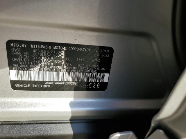Photo 10 from auction – 2023 MITSUBISHI ECLIPSE CR with VIN JA4ATWAA6PZ002891