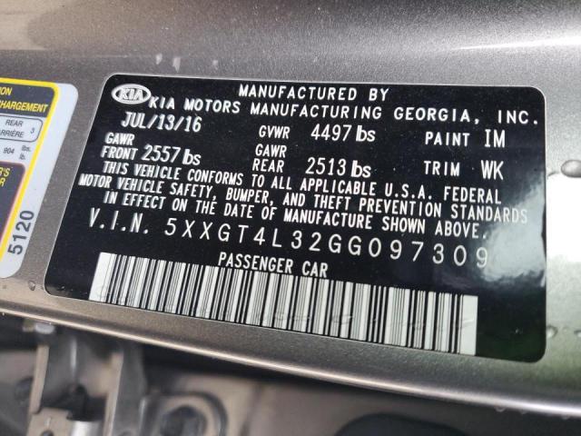 Photo 10 from auction – 2016 KIA OPTIMA LX with VIN 5XXGT4L32GG097309