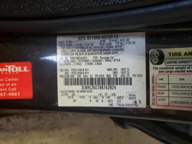 Photo 10 from auction – 2011 LINCOLN MKZ with VIN 3LNHL2GC1BR762824