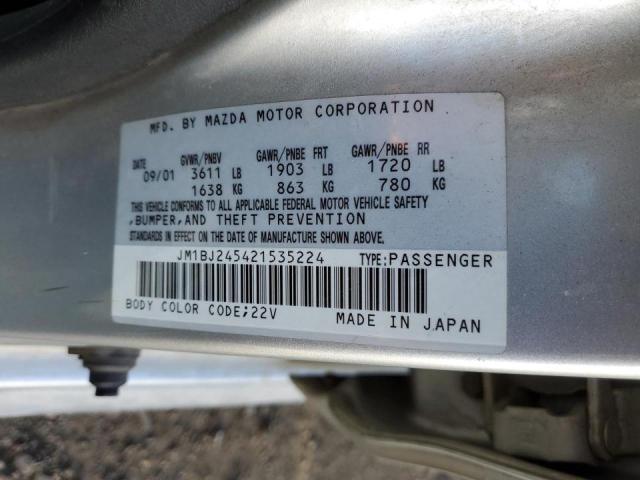 Photo 10 from auction – 2002 MAZDA PROTEGE PR with VIN JM1BJ245421535224