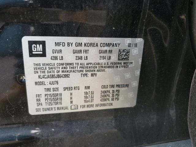 Photo 10 from auction – 2018 BUICK ENCORE PRE with VIN KL4CJASB5JB643992