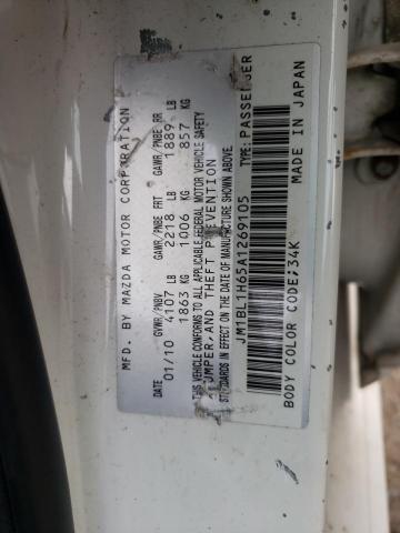 Photo 10 from auction – 2010 MAZDA 3 S with VIN JM1BL1H65A1269105