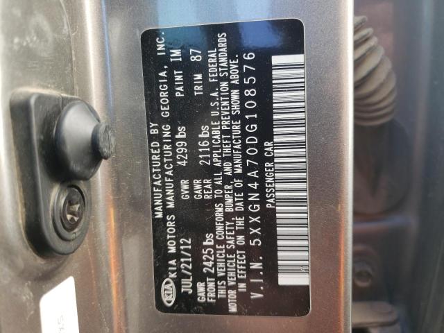 Photo 10 from auction – 2013 KIA OPTIMA EX with VIN 5XXGN4A70DG108576