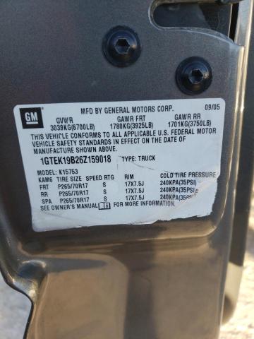 Photo 10 from auction – 2006 GMC NEW SIERRA with VIN 1GTEK19B26Z159018