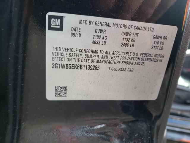 Photo 10 from auction – 2011 CHEVROLET IMPALA LT with VIN 2G1WB5EK6B1139285