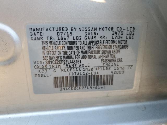 Photo 10 from auction – 2015 NISSAN VERSA NOTE with VIN 3N1CE2CP2FL448161
