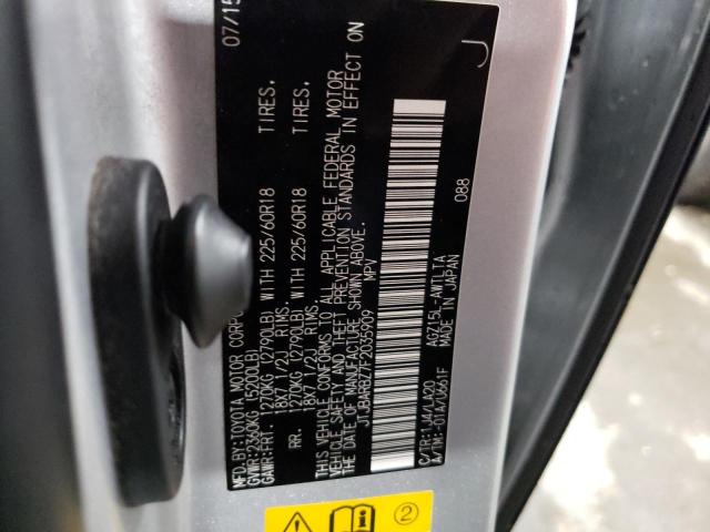Photo 10 from auction – 2015 LEXUS NX 200T with VIN JTJBARBZ7F2035909