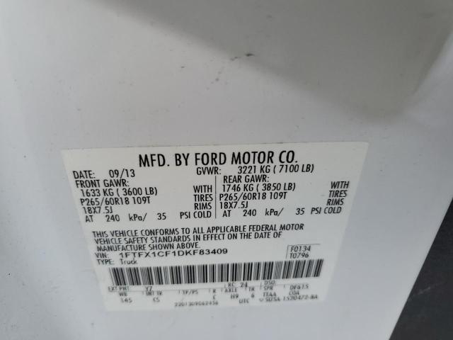 Photo 10 from auction – 2013 FORD F150 SUPER with VIN 1FTFX1CF1DKF83409