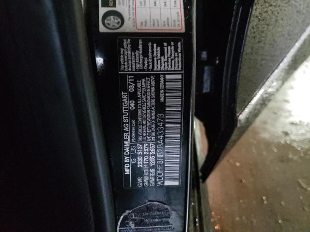 Photo 10 from auction – 2011 MERCEDES-BENZ E 350 4MAT with VIN WDDHF8HB2BA433473
