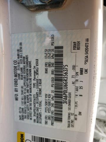 Photo 10 from auction – 2016 FORD FUSION SE with VIN 3FA6P0LU6GR356375