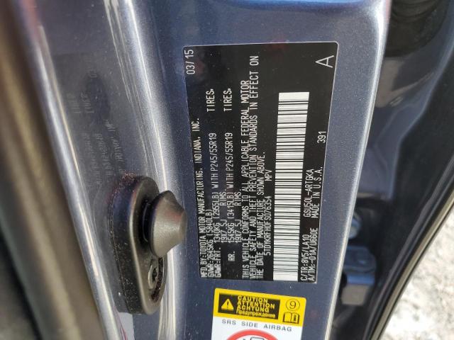 Photo 10 from auction – 2015 TOYOTA HIGHLANDER with VIN 5TDYKRFH0FS076354