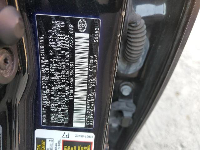 Photo 10 from auction – 2017 TOYOTA CAMRY LE with VIN 4T1BF1FK5HU650061