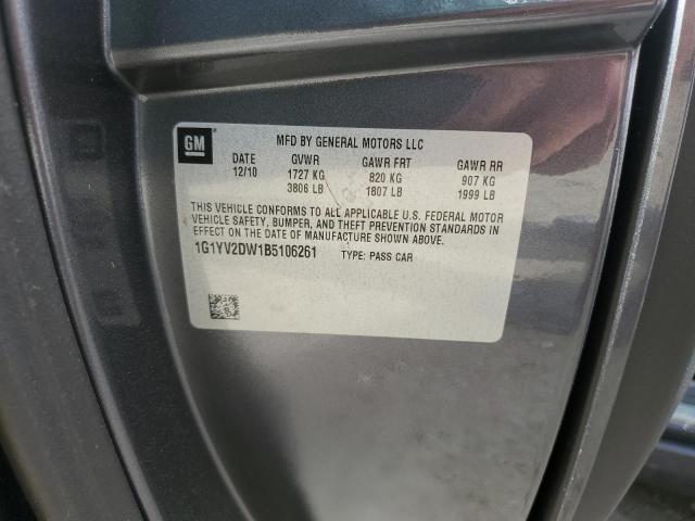 Photo 10 from auction – 2011 CHEVROLET CORVETTE with VIN 1G1YV2DW1B5106261