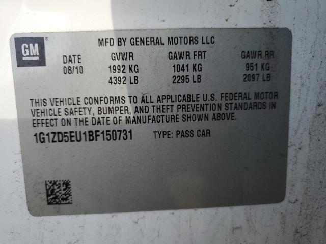 Photo 10 from auction – 2011 CHEVROLET MALIBU 2LT with VIN 1G1ZD5EU1BF150731