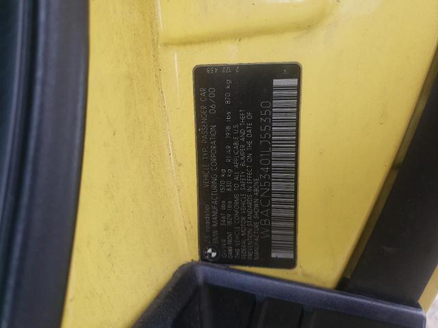 Photo 10 from auction – 2001 BMW Z3 3.0 with VIN WBACN53401LJ55350