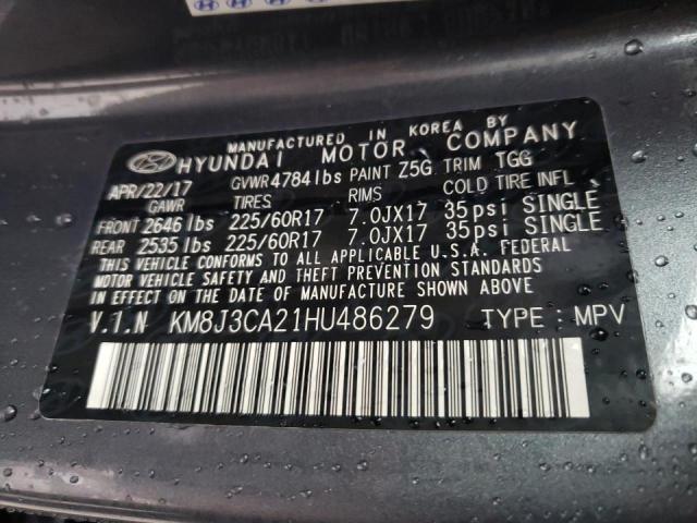 Photo 10 from auction – 2017 HYUNDAI TUCSON LIM with VIN KM8J3CA21HU486279