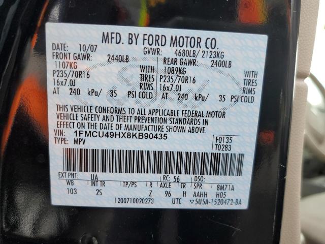 Photo 10 from auction – 2008 FORD ESCAPE HEV with VIN 1FMCU49HX8KB90435