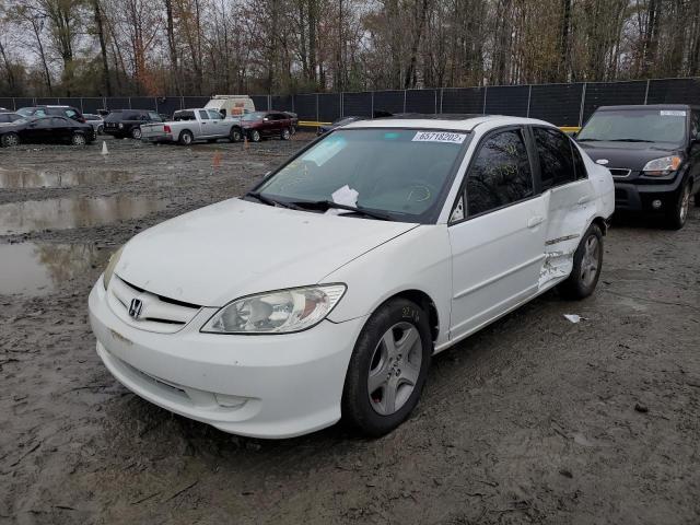 Photo 2 from auction – 2004 HONDA CIVIC EX with VIN 2HGES26784H514701