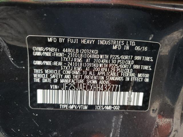 Photo 10 from auction – 2017 SUBARU FORESTER 2 with VIN JF2SJAECXHH432771