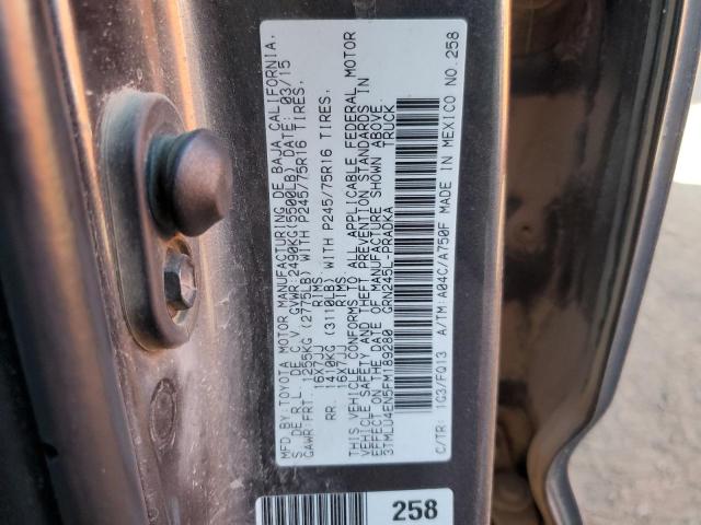 Photo 10 from auction – 2015 TOYOTA TACOMA DOU with VIN 3TMLU4EN5FM189280