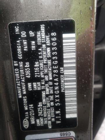 Photo 10 from auction – 2014 KIA OPTIMA EX with VIN 5XXGN4A78EG333068