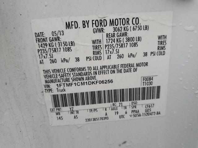 Photo 10 from auction – 2013 FORD F150 with VIN 1FTMF1CM1DKF06256