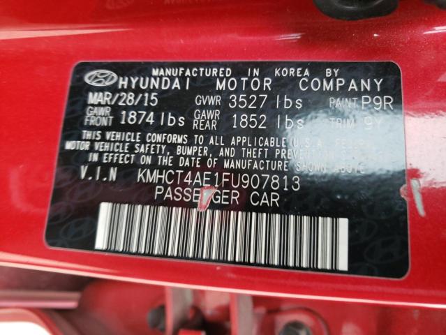 Photo 10 from auction – 2015 HYUNDAI ACCENT GLS with VIN KMHCT4AE1FU907813