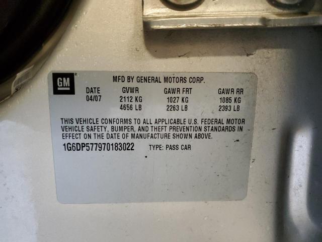 Photo 10 from auction – 2007 CADILLAC CTS HI FEA with VIN 1G6DP577970183022