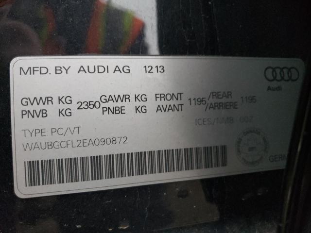 Photo 10 from auction – 2014 AUDI S4 PREMIUM with VIN WAUBGCFL2EA090872