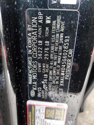 Photo 10 from auction – 2016 KIA K900 with VIN KNALW4D45G6028591