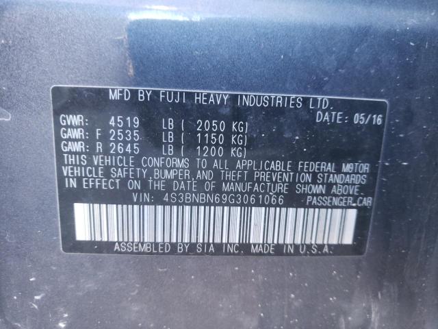 Photo 10 from auction – 2016 SUBARU LEGACY 2.5 with VIN 4S3BNBN69G3061066